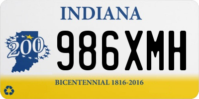 IN license plate 986XMH