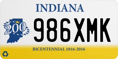 IN license plate 986XMK