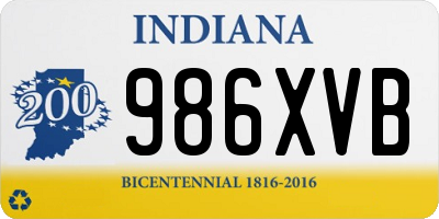 IN license plate 986XVB