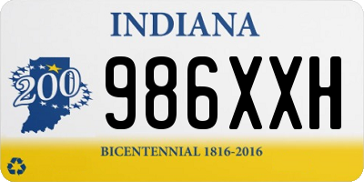 IN license plate 986XXH