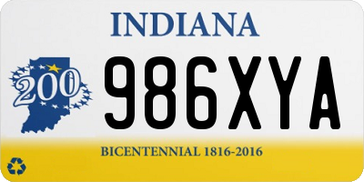 IN license plate 986XYA