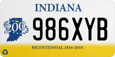 IN license plate 986XYB