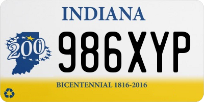 IN license plate 986XYP