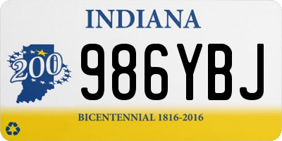 IN license plate 986YBJ