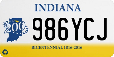 IN license plate 986YCJ