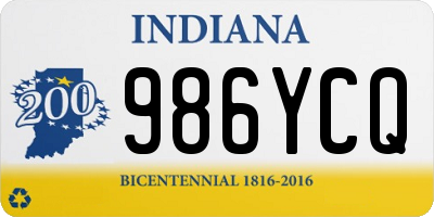 IN license plate 986YCQ