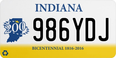 IN license plate 986YDJ