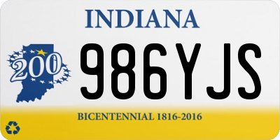 IN license plate 986YJS