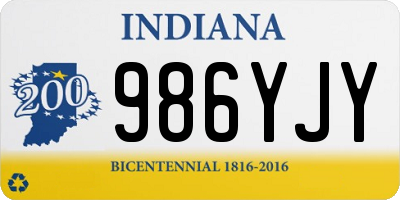 IN license plate 986YJY