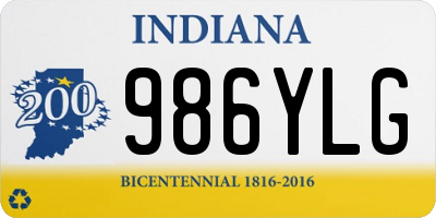 IN license plate 986YLG