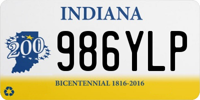 IN license plate 986YLP