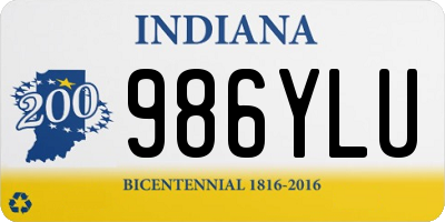 IN license plate 986YLU
