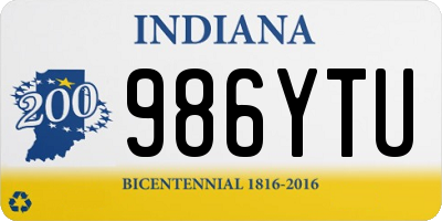 IN license plate 986YTU