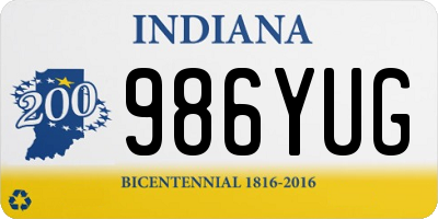 IN license plate 986YUG