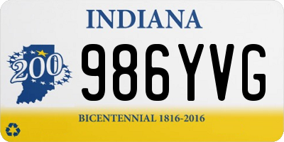 IN license plate 986YVG