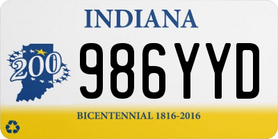 IN license plate 986YYD