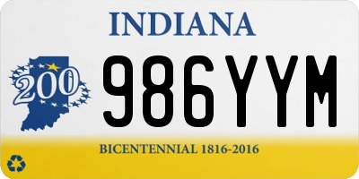 IN license plate 986YYM