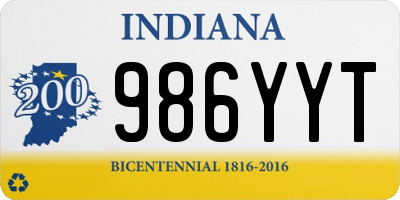 IN license plate 986YYT