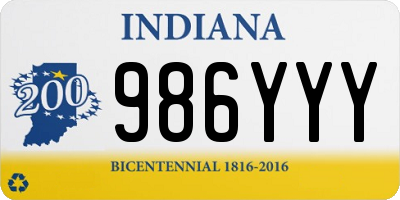 IN license plate 986YYY