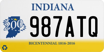 IN license plate 987ATQ