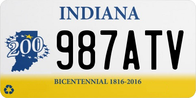 IN license plate 987ATV