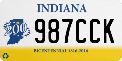 IN license plate 987CCK