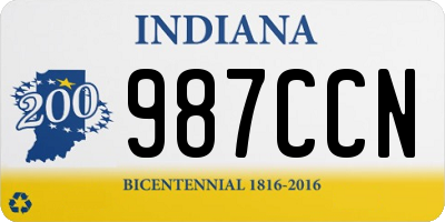 IN license plate 987CCN