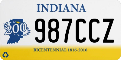 IN license plate 987CCZ