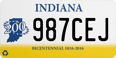 IN license plate 987CEJ