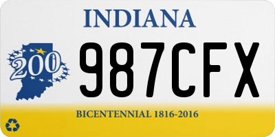 IN license plate 987CFX