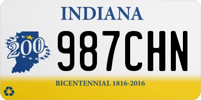 IN license plate 987CHN