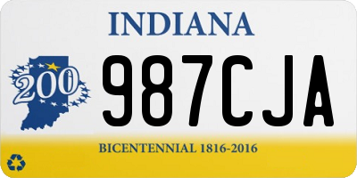 IN license plate 987CJA