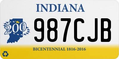IN license plate 987CJB