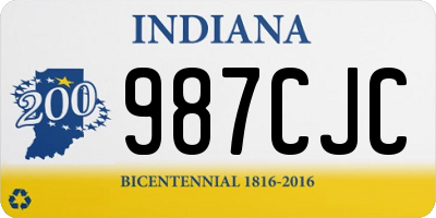 IN license plate 987CJC