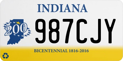 IN license plate 987CJY