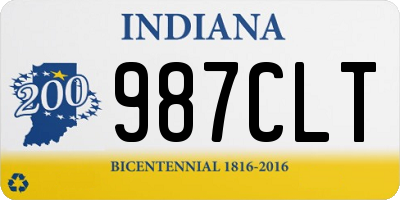 IN license plate 987CLT