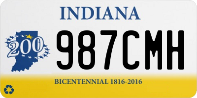 IN license plate 987CMH