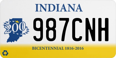 IN license plate 987CNH