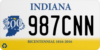 IN license plate 987CNN