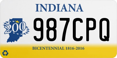 IN license plate 987CPQ