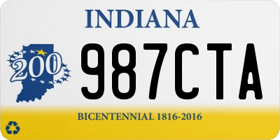 IN license plate 987CTA