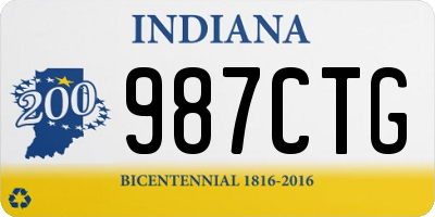 IN license plate 987CTG