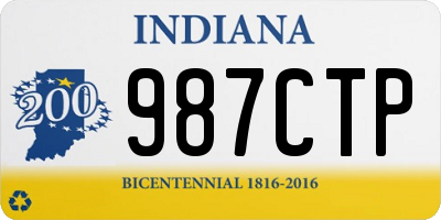 IN license plate 987CTP