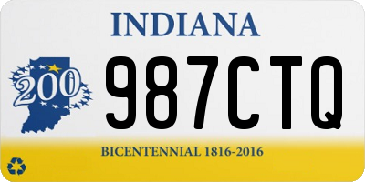 IN license plate 987CTQ