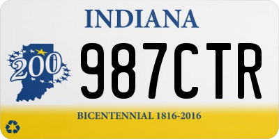 IN license plate 987CTR