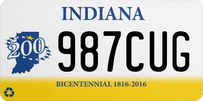 IN license plate 987CUG