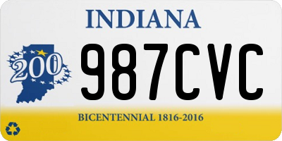 IN license plate 987CVC