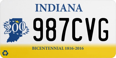 IN license plate 987CVG