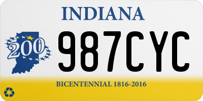 IN license plate 987CYC