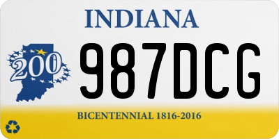 IN license plate 987DCG